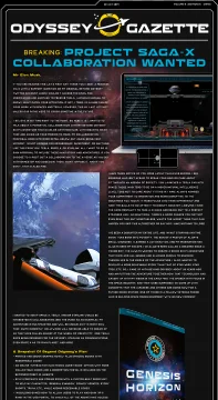 Odyssey Galactic - newsletter screenshot